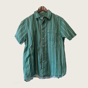 SATURDAYS NYC - Green striped shirt - Sz M